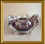 Mooi zwaar paars glazen schaaltje, Ophalen of Verzenden