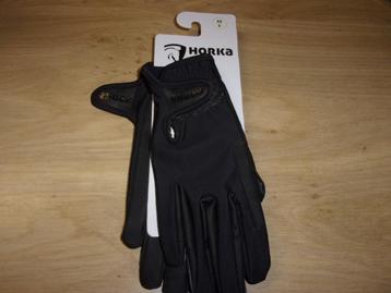 Horka rij handschoenen XS  6 zwart paardrij handschoentjes beschikbaar voor biedingen