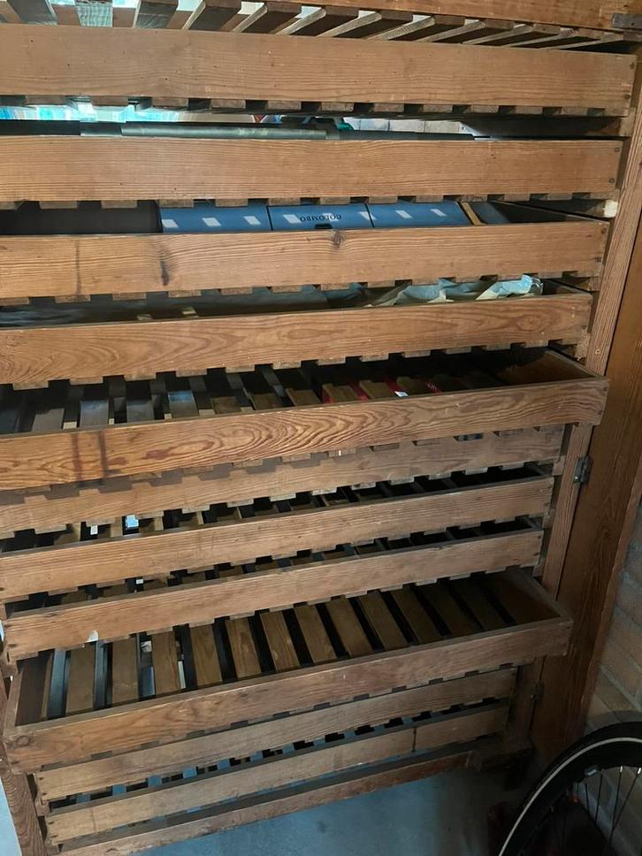 Unieke oude houten appeltjeskast met 12 laden, Huis en Inrichting, Kasten | Ladekasten, Gebruikt, 150 tot 200 cm, 100 tot 150 cm