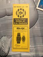 PROGRAMMABOEKJE RODA JC-GO AHEAD EAGLES 81-82, Verzamelen, Ophalen of Verzenden, Zo goed als nieuw, Roda JC, Poster, Plaatje of Sticker