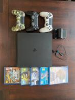 PS4 Slim + 3 Controllers, 5 Games & Oplaadstation, Spelcomputers en Games, Spelcomputers | Sony PlayStation 4, Ophalen, Zo goed als nieuw