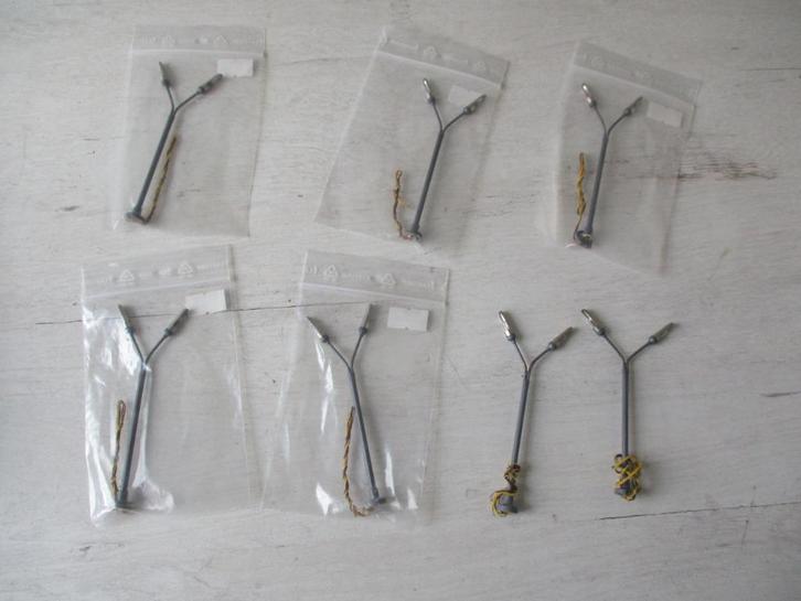 Lantaren Palen Dubbel 7x, Hobby en Vrije tijd, Modeltreinen | H0, Zo goed als nieuw, Overige typen, Gelijkstroom of Wisselstroom