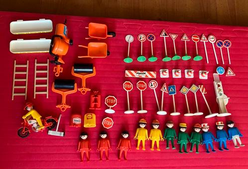 Vintage Playmobil verkeer / wegwerkers, Kinderen en Baby's, Speelgoed | Playmobil, Gebruikt, Ophalen of Verzenden