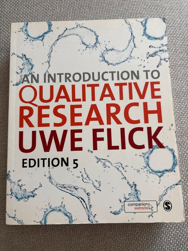 Qualitative Research - Uwe Flick, 5th Edition, Boeken, Studieboeken en Cursussen, Zo goed als nieuw, Niet van toepassing, Ophalen of Verzenden