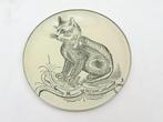 John Derian - Calligraphy Cat, Schaal, Verzenden, Rond, Glas