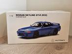 SINT-SALE : AutoArt 89281, Nissan Skyline GT-R (R32), blauw., Hobby en Vrije tijd, Modelauto's | 1:18, Ophalen of Verzenden, Zo goed als nieuw