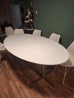 Eettafel met 6 stoelen., Ophalen, Rechthoekig, 50 tot 100 cm