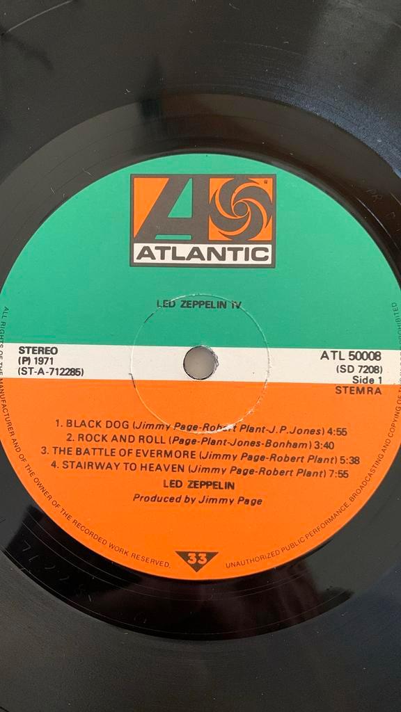 Led Zeppelin - Led Zeppelin IV (Untitled), Cd's en Dvd's, Vinyl | Rock, Gebruikt, Poprock, 12 inch, Ophalen of Verzenden