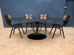 Knoll Tulip Nero Marquina marmer eettafel Eero Saarinen, Huis en Inrichting, Tafels | Eettafels, Ophalen of Verzenden, Zo goed als nieuw