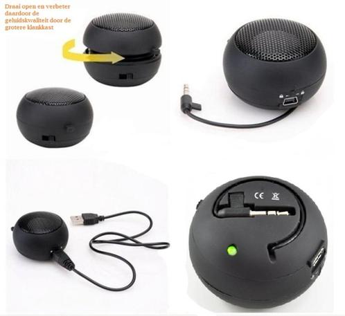 Hamburger Mini Speaker met 3.5mm Jack plug, Gratis Verzonden, Audio, Tv en Foto, Mp3-spelers | Accessoires | Overige merken, Nieuw