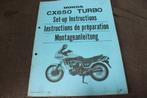 Honda CX650 Turbo 1982 set up instructions CX 650, Ophalen of Verzenden, Honda