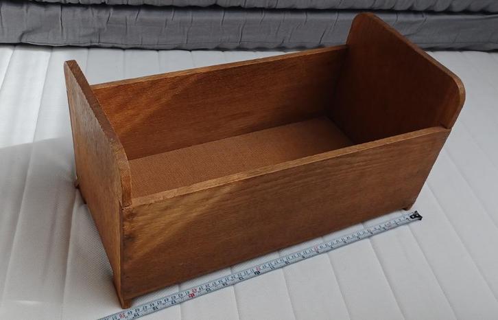 Eiken houten poppenledikant jaren 50/60. Vintage, Antiek en Kunst, Antiek | Speelgoed, Ophalen of Verzenden