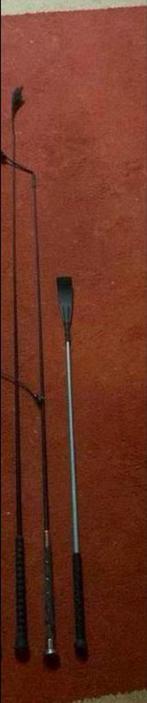 3 verschillende zwepen (2 dressuur en 1 spring), Ophalen, Zo goed als nieuw, Overige soorten