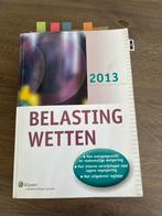 Belastingwetten 2013 - Kluwer, Ophalen of Verzenden, Alpha, Gelezen, HBO