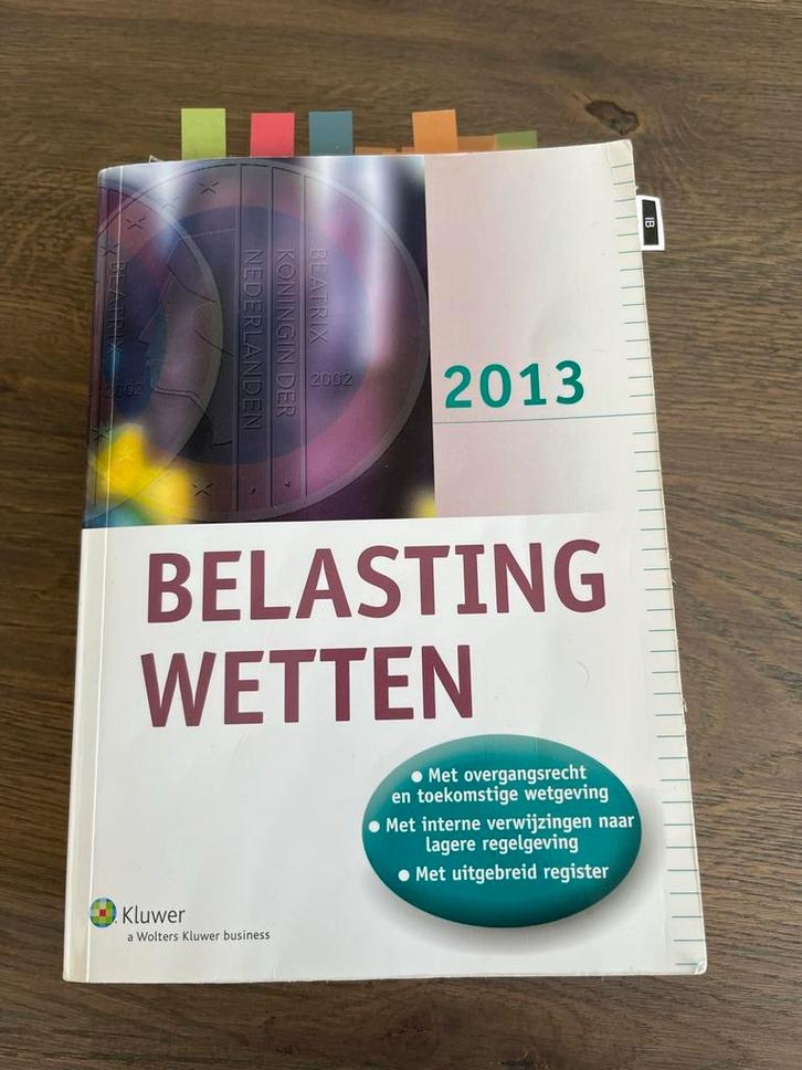 Belastingwetten 2013 - Kluwer, Boeken, Studieboeken en Cursussen, Gelezen, HBO, Alpha, Ophalen of Verzenden