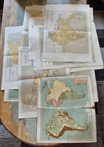 Verzameling oude kaarten (atlas) landkaarten., Boeken, Atlassen en Landkaarten, Gelezen, Ophalen of Verzenden, Landkaart, 1800 tot 2000
