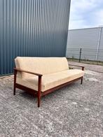 Vintage bank slaapbank teak, Ophalen, Gebruikt, C, Tweepersoons