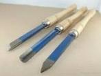 set van drie hout beitels - Gutsen - houtdraai - gereedschap, Hobby en Vrije tijd, Ophalen of Verzenden, Nieuw, Gereedschap of Toebehoren