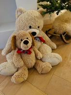 Mega grote teddybeer (100 cm) en puppy, Verzamelen, Ophalen, Zo goed als nieuw, Stoffen beer, Overige merken