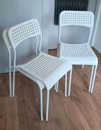 4x witte Ikea ADDE stoelen, Huis en Inrichting, Stoelen, Ophalen, Zo goed als nieuw, Wit, Vier