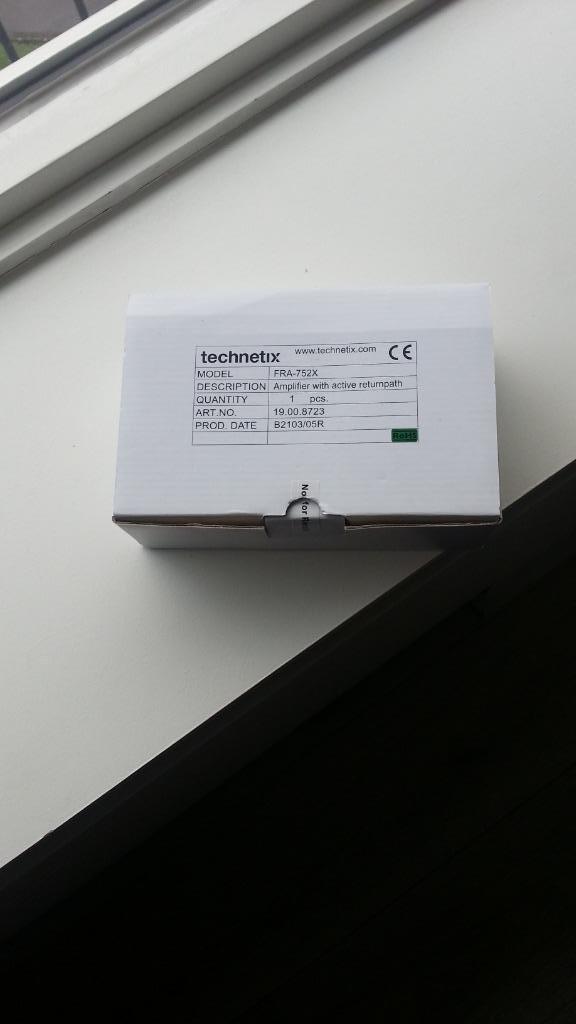 Technetix FRA-752X 0/2/4/8db versterker, Audio, Tv en Foto, Audiokabels en Televisiekabels, Nieuw, Coaxiale kabel, 5 tot 10 meter