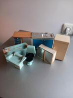 Keuken en badkamer meubels jaren 70 1970's Lundby., Verzamelen, Poppenhuizen en Toebehoren, Poppenhuis, Gebruikt, Ophalen of Verzenden