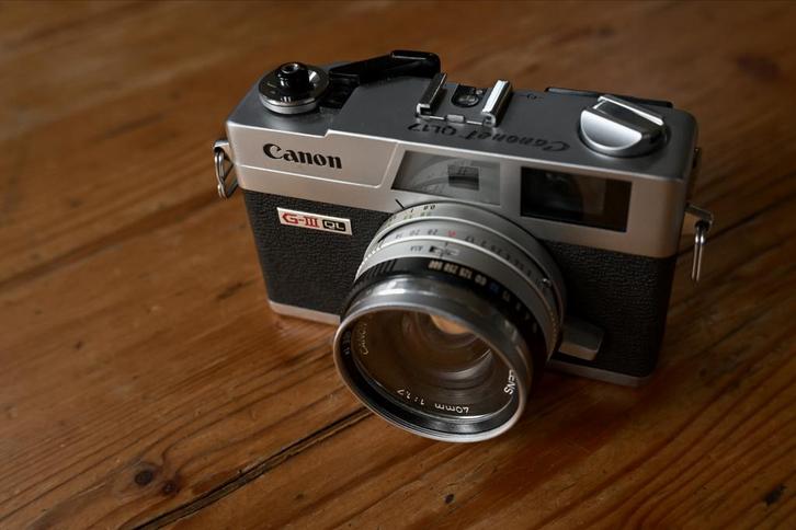 Canon Canonet QL17 GIII - Vintage Camera, Audio, Tv en Foto, Fotocamera's Analoog, Gebruikt, Compact, Canon, Ophalen of Verzenden