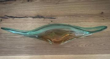 Mondgeblazen murano schaal 56 cm Italie Sommerso stijl beschikbaar voor biedingen
