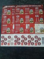 Vomar zegels voor Berghoff bestek ruim 5 zegel kaartjes, Ophalen of Verzenden