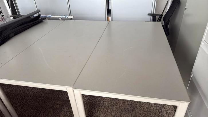 Kantine tafels plus stoelen, Huis en Inrichting, Tafels | Eettafels, Gebruikt, 50 tot 100 cm, Rechthoekig, Ophalen
