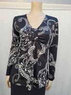 K Design blouse maat S/M travelstof, Kleding | Dames, Tops, K-design, Zwart, Ophalen of Verzenden, Zo goed als nieuw