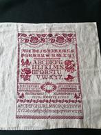 Antieke linnen merklap, Antiek en Kunst, Ophalen of Verzenden