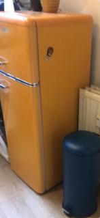 Gele Koelkast - Retro Stijl, Witgoed en Apparatuur, 85 tot 120 cm, Gebruikt, 100 tot 150 liter, Ophalen of Verzenden