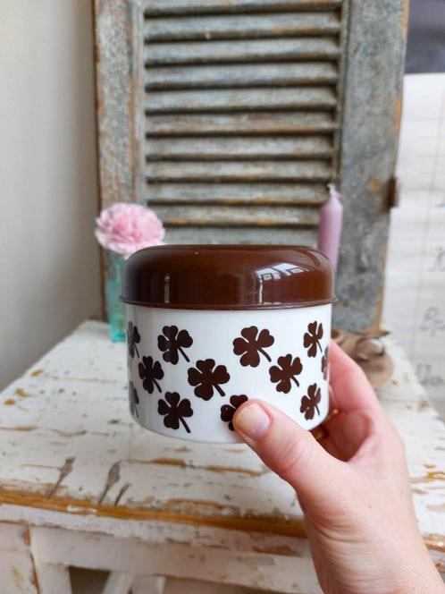 Superleuk vintage potje met klavertje vier, Antiek en Kunst, Antiek | Woonaccessoires, Ophalen of Verzenden