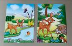 2 beloningskaartjes van Stam Disney Bambi serie 242, Ophalen of Verzenden, Bambi of Dumbo, Nieuw, Papier, Kaart of Schrift