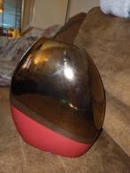 ovale vaas, platte vaas, rood zilver goud, Huis en Inrichting, Woonaccessoires | Vazen, Overige materialen, Ophalen of Verzenden