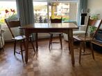 Eetkamer of keukentafel inclusief de 3 stoelen, Huis en Inrichting, Tafels | Eettafels, Oirschotse meubel-industrie, 100 tot 150 cm