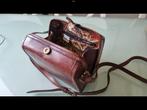 BOSBOOM vintage lederen tas 1970 Bolso cuero, Ophalen of Verzenden, Zo goed als nieuw, Bruin, Handtas
