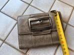 Claudio Ferrici leren portemonnee - taupe, Sieraden, Tassen en Uiterlijk, Portemonnees, Overige merken, Gebruikt, Beige, Ophalen of Verzenden