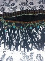 Zwarte Suede Hippie Riem met Franjes, Ophalen of Verzenden