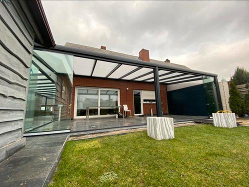 Veranda/shuiframen/zijpanelen/met best material/kwaliteit, Tuin en Terras, Tuinpoorten, Zo goed als nieuw, Hout, 200 cm of meer