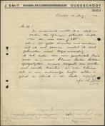 OUDE SCHOOT H'VEEN BRIEF WAGENB. J. SMIT 1931, Ophalen of Verzenden, Gebruikt, Overige typen