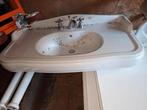 Jaren '20 grote wastafel met poten en wc wastafeltje, Ophalen, Gebruikt, Wastafel
