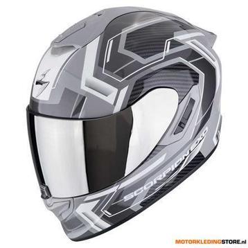 Scorpion EXO-1400 EVO II Air Linart Integraalhelm, Grijs-Wit beschikbaar voor biedingen