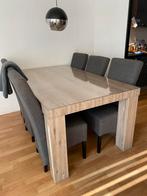 Eettafel Leenbakker zgan, Huis en Inrichting, Tafels | Eettafels, Ophalen, 100 tot 150 cm, Zo goed als nieuw, Vijf personen of meer