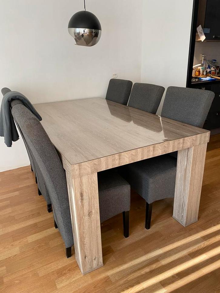 Eettafel Leenbakker zgan, Huis en Inrichting, Tafels | Eettafels, Zo goed als nieuw, 100 tot 150 cm, 150 tot 200 cm, Vijf personen of meer