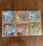 Zes onderzetters, Ophalen of Verzenden, Nieuw, Glas of Kopje