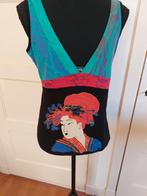 Desigual top met leuke print, Maat 38/40 (M), Overige kleuren, Ophalen of Verzenden, Gedragen