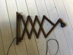 Houten schaarlamp jaren 70., Ophalen of Verzenden, Zo goed als nieuw
