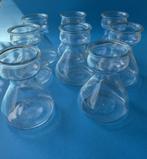 8 hyacint vaasjes glas (Frankrijk), Gebruikt, Overige kleuren, Ophalen of Verzenden, Glas